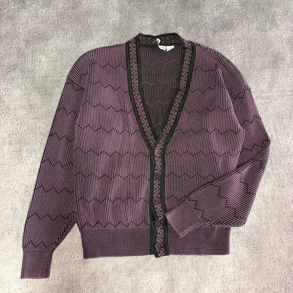 Vintage Claiborne Chunky Knit Sweater Cardigan
